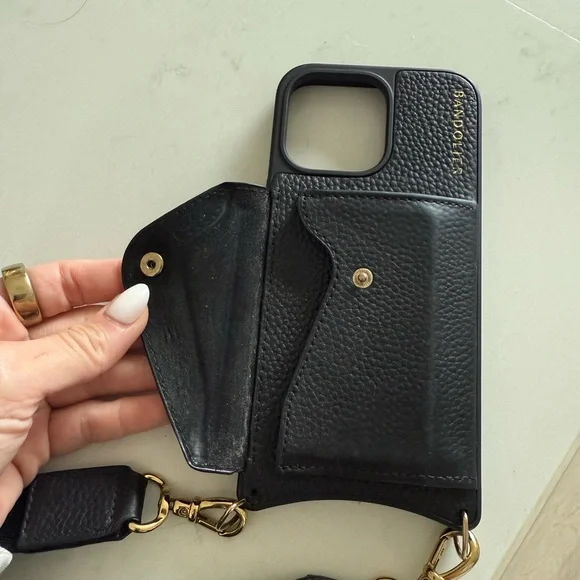 iPhone 14 Pro Max - Bandolier Case with Lana Strap & lipgloss holder - Picture 4 of 4